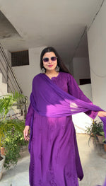 Load image into Gallery viewer, Vrati Rayon Chikankari Suit Sets
