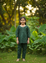 Load image into Gallery viewer, Lado Chanderi Kids Co-ord Set