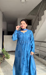Load image into Gallery viewer, Polki Chanderi Chikankari Suit Set