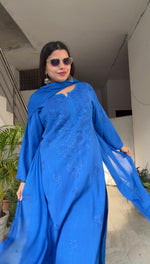 Load image into Gallery viewer, Vrati Rayon Chikankari Suit Sets