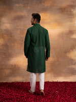 Load image into Gallery viewer, Nawab Mens Hakuba Sequence Chikankari Kurta & Pyjama Set