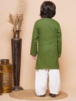 Load image into Gallery viewer, Kunwar Chikankari Boys Kurta Pyjama Set