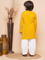 Load image into Gallery viewer, Kunwar Chikankari Boys Kurta Pyjama Set