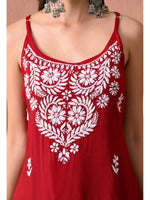 Load image into Gallery viewer, Mahiya Strappy Chikankari Kurti