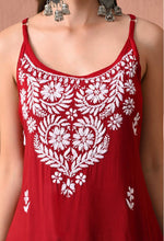 Load image into Gallery viewer, Mahiya Strappy Chikankari Kurti