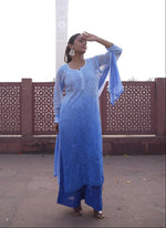 Load image into Gallery viewer, Gulfam Rose Pannel Viscose Kurti Set