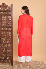 Load image into Gallery viewer, Surmai Viscose Mukaish Chikankari Kurti