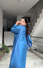 Load image into Gallery viewer, Polki Chanderi Chikankari Suit Set