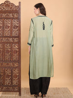 Load image into Gallery viewer, Pratha 3D Chikankari Muslin Kurta