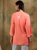 Load image into Gallery viewer, Haniya Premium Chikankari Short Top