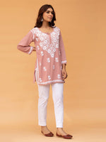 Load image into Gallery viewer, Aabha Premium Modal Chikankari Top