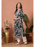 Load image into Gallery viewer, Aadat Mulmul Straight Chikankari Kurti