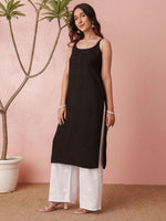 Load image into Gallery viewer, Nayab Strappy Ombre Chikankari Kurti