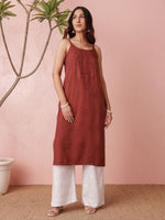 Load image into Gallery viewer, Nayab Strappy Ombre Chikankari Kurti