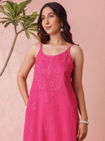 Load image into Gallery viewer, Nayab Strappy Ombre Chikankari Kurti
