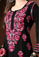 Load image into Gallery viewer, Mahira Rayon Duel Thread Chikankari Kurti