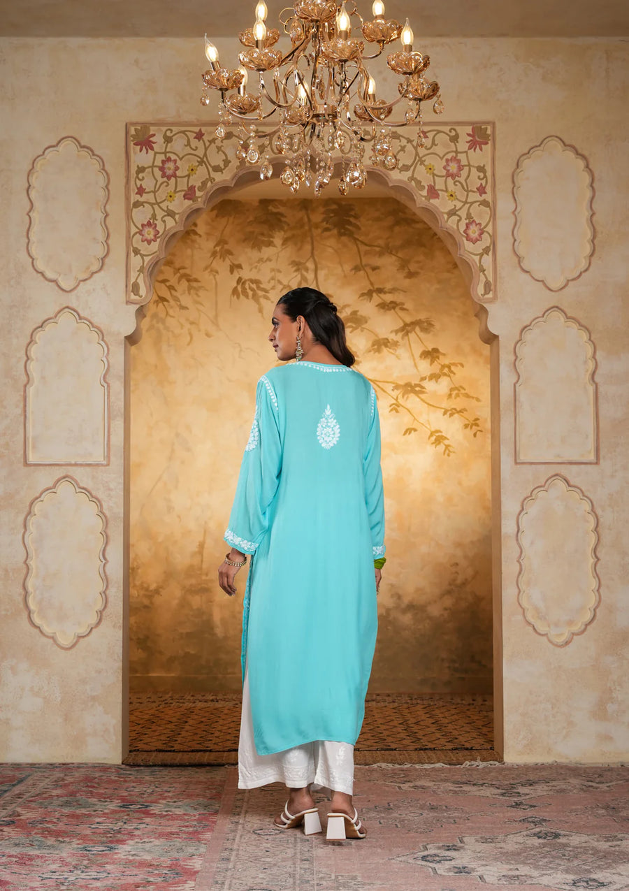 Bela Modal Chikankari Long Kurta