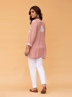 Load image into Gallery viewer, Aabha Premium Modal Chikankari Top