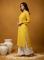 Load image into Gallery viewer, Nargis Viscose Premium 3D Chikankari Kurti