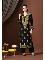 Load image into Gallery viewer, Mahira Rayon Duel Thread Chikankari Kurti