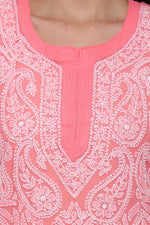 Load image into Gallery viewer, Zara Georgette Chikankari Kurta
