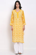 Load image into Gallery viewer, Zara Georgette Chikankari Kurta
