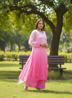 Load image into Gallery viewer, Gulfam Rose Pannel Viscose Kurti Set