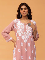 Load image into Gallery viewer, Aabha Premium Modal Chikankari Top