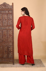 Load image into Gallery viewer, Morni Modal Chikankari Kurti Set - The Lucknowi Chikan
