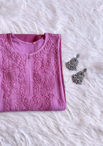 Load image into Gallery viewer, Riva Rayon Ombre Chikankari Kurtis - The Lucknowi Chikan