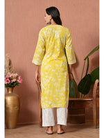 Load image into Gallery viewer, Aadat Mulmul Straight Chikankari Kurti