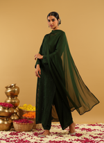 Load image into Gallery viewer, Nagma Chikankari And Mukaish Suit Set