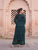 Load image into Gallery viewer, Gulfam Rose Pannel Viscose Kurti Set