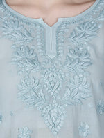 Load image into Gallery viewer, Dori Viscose 3D Chikankari Kurti - The Lucknowi Chikan