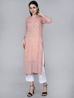 Load image into Gallery viewer, Noorie Premium Straight Chikankari Kurti - The Lucknowi Chikan
