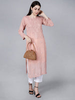 Load image into Gallery viewer, Noorie Premium Straight Chikankari Kurti - The Lucknowi Chikan