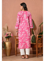 Load image into Gallery viewer, Aadat Mulmul Straight Chikankari Kurti