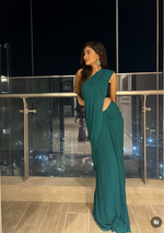 Load image into Gallery viewer, Nazm Viscose Mukaish Chikankari Saree