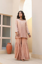 Load image into Gallery viewer, Sajni Premium Viscose Gharara Set - The Lucknowi Chikan