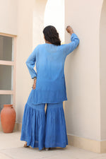 Load image into Gallery viewer, Sajni Premium Viscose Gharara Set - The Lucknowi Chikan