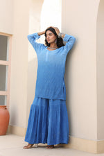 Load image into Gallery viewer, Sajni Premium Viscose Gharara Set - The Lucknowi Chikan