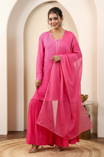 Load image into Gallery viewer, Anushka Styled Sharara Set - The Lucknowi Chikan