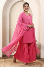 Load image into Gallery viewer, Anushka Styled Sharara Set - The Lucknowi Chikan