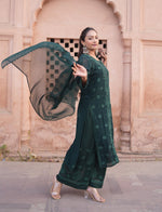 Load image into Gallery viewer, Gulfam Rose Pannel Viscose Kurti Set