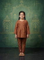 Load image into Gallery viewer, Lado Chanderi Kids Co-ord Set