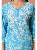 Load image into Gallery viewer, Aadat Mulmul Straight Chikankari Kurti