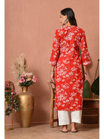 Load image into Gallery viewer, Aadat Mulmul Straight Chikankari Kurti