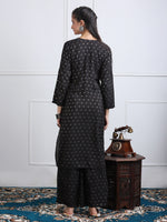 Load image into Gallery viewer, Sona Chanderi Chikan Kurti Set