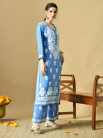 Load image into Gallery viewer, Daniya Modal Chikankari Kurti Set - The Lucknowi Chikan