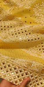 Load image into Gallery viewer, Royal Mandakini Organza Saree - The Lucknowi Chikan